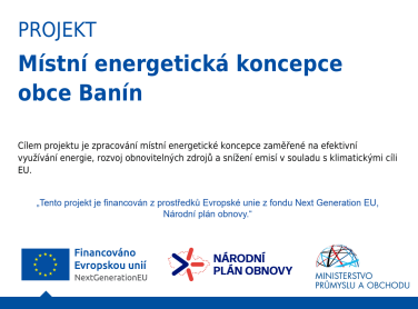Projekt: Místní energetická koncepce obec Banín